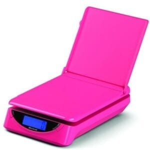 Brecknell PS25 Portable Parcel Shipping Scale 25 lbx0.2oz,Dual,Pink