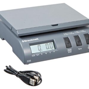 Salter Brecknell 335 Electronic Portable USB Scale 35 lb x 0.2 oz, Gray