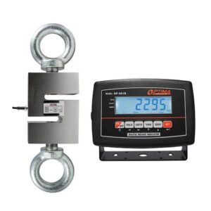 Optima Scale 3000 x 0.1 LB CALIBRATED S-TYPE LOAD CELL INDICATOR HANGING CRANE SCALE TENSION