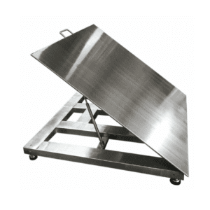 Washdown Stainless steel Floor Scale 5000 LB NTEP, CLASS III Top Lift Up for easy cleaning with Cardinal Detecto 190 Storm indicator