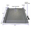 Salter-Brecknell DS1000 Floor Scale with LED Display, 31-1/2" Length x 31-1/2" - Image 2