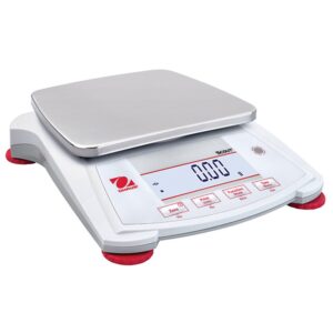 OHAUS STX2202 Scout Touchscreen Analytical Balance, 2200 g x 0.01 g, White
