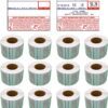 CAS LST-8030 Printing Scale Label, 58 x 50 mm, Non-UPC/Safe Handling, 12 Rolls