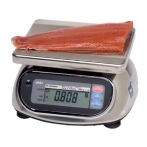 A&D SK-1000WP Stainless Steel Washdown Scale, NTEP Approved, 1,000g