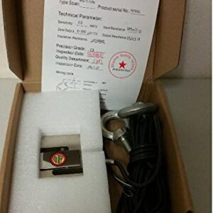 MNM Scales S-Type Load Cell Hanging/Crane Scale Alloy Steel,3000 lb, 2 Eye Bolts, 20'