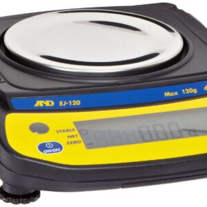 A&D EJ-120 Newton Compact Electronic Toploading Balance with LCD