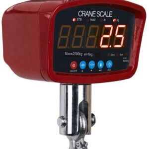 MNM Scales Crane Scale Heavy Duty 4000 lb X 1 lb,Hanging,Swivel Safety Hook, Remote