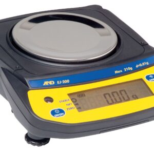 A&D EJ-300 Precision Lab Balance 300gx0.01g,pan size 4.3", Compact Portable