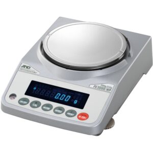 A&D FX-1200iWP Waterproof Precision Balance, 1,220g Capacity, 0.01g