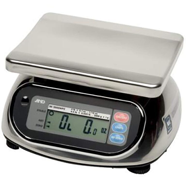 A&D Weighing SK-10KWP Portable Washdown Scale, 10kg - MNM Scales