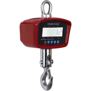 Optima LCD Digital Crane Scale with Remote 2,000lb x 1lb, OP-924B-2000LCD