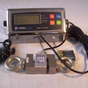 MNM Scales S Type Load Cell Crane Scale 1000 Lb X 0.1 Lb ST-1k with Digital Indicator 2 Eye