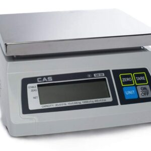 CAS SW-10 Food Service Scale, 10 x 0.005 lbs, Kg/g/Oz/Lb Switchable, Single