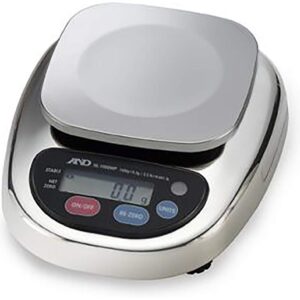 A&D HL-3000WP HL-WP Full Wash-Down Scales, 3000 g Capacity, 1 g