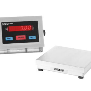 Doran Scale Washdown 2X0.0005 LB / 0.9 kg x 0.2 g 10"x10" Base,Heavy Duty 304 Stainless Steel