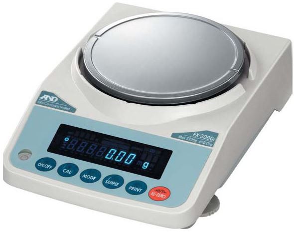 A&D Weighing FX-5000i Toploading Balance 5000g x 0.01g Ext.Calibration
