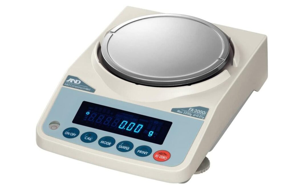 A&D FX-1200iN (External Calibration) Precision Balance (NTEP Class II) e=0.1g