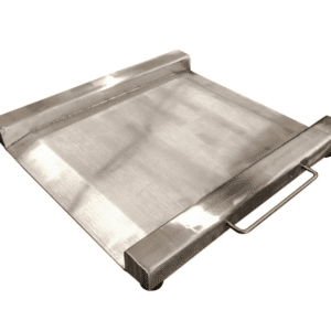 Optima Heavy Duty SS Washdown Drum Digital Scale 28" x 28" 2,000lb x 0.5lb, OP-917-SS-PT-SQ-2000LED
