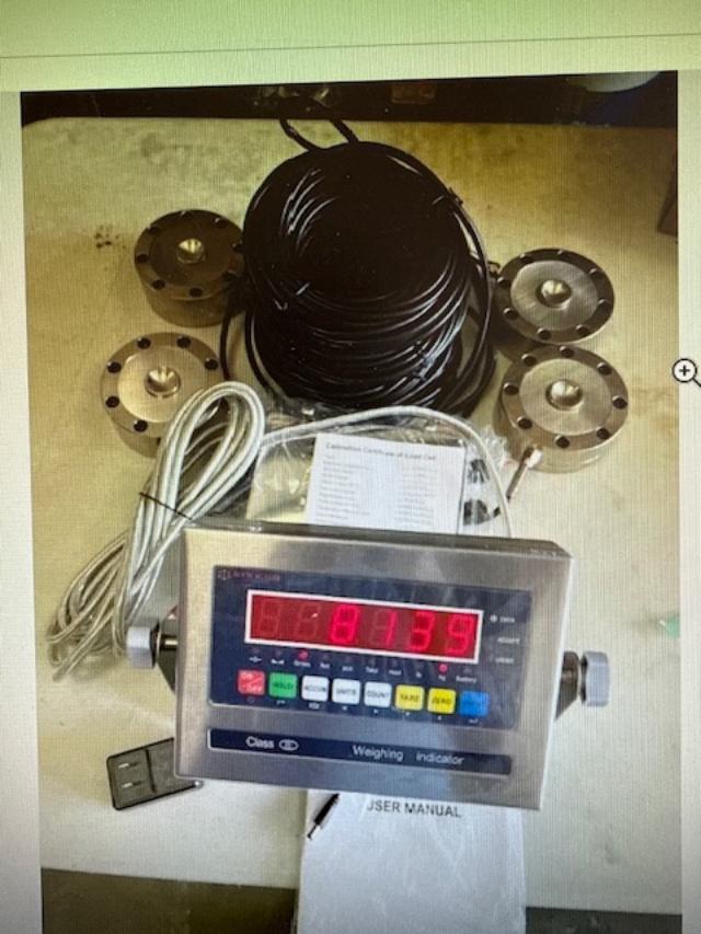 Tank Scale 400K, 400,000 LB X 10 LB, 4 IDS-671-100K Load cells/ Compression Load cells Scale