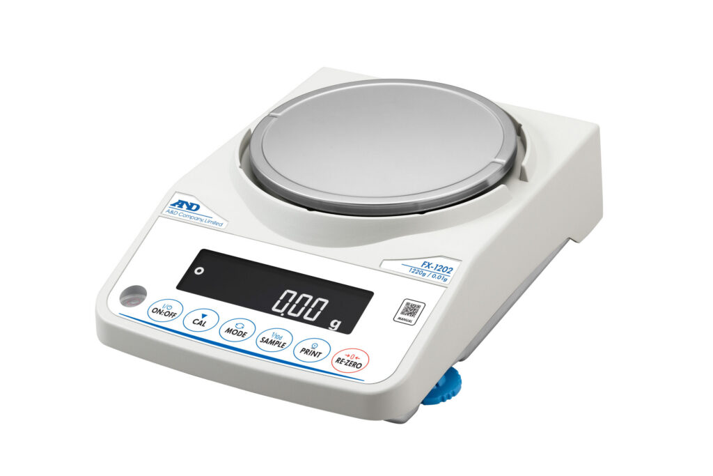 A&D FX-2202N Fortis Precision Balance, 2200 g × 0.01 g, External Calibration, NTEP