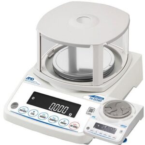 A&D FZ-123WP Fortis Waterproof Precision Balance, 122 g x 0.001 g, IP65, Internal Calibration (Replaces FZ-120iWP)