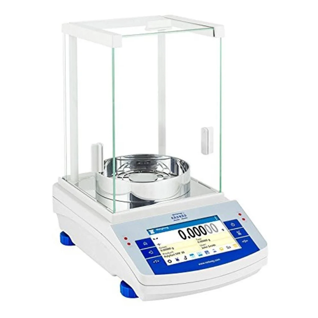 RADWAG AS 82/220.X2 Analytical Balance with Auto Level 82 g x 0.01 mg and 220 g x 0.1 mg