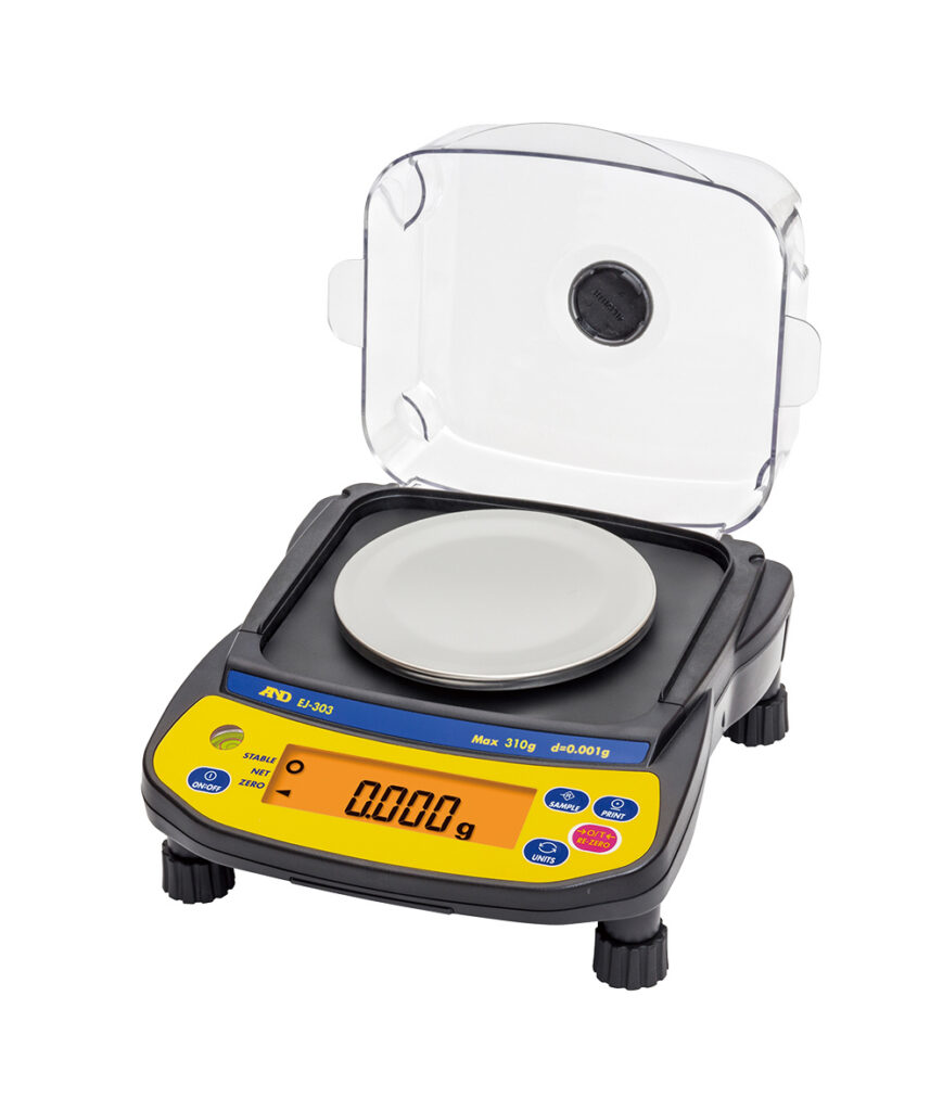 A&D EJ-303 Newton compact balance 310 g x 0.001 g