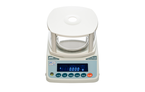A&D FX-200i (FX200i) precision balance with breeze break, FX-i series (FX-120i shown)