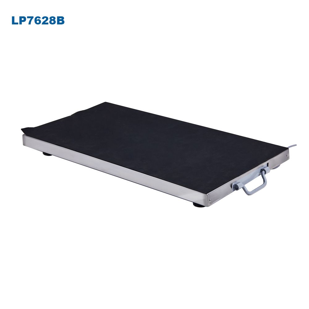 MNM Scales Optima OP-922 vet scale, 20 x 43 inch mild steel platform with black anti-slip rubber mat and carry handle