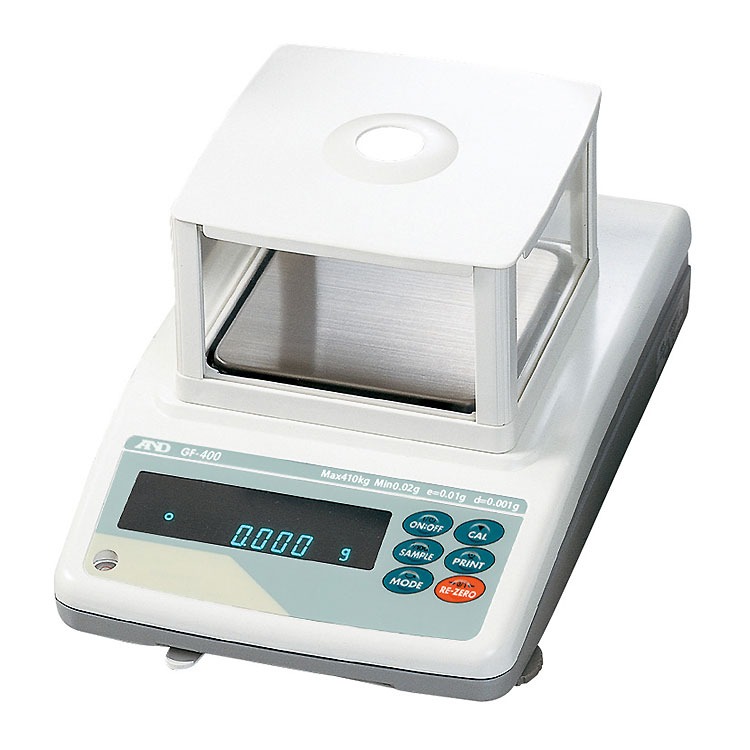 A&D GF-1000 precision balance with breeze break