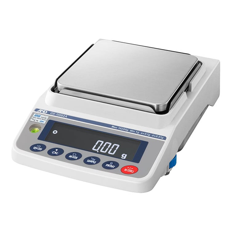 A&D GX-6001A (GX6001A) precision balance, GX-A series (GX-10002A shown)