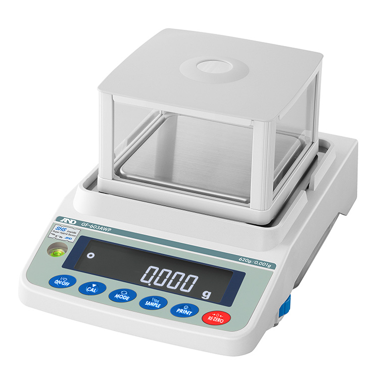 A&D GF-203AWP (GF203AWP) washdown precision balance, GF-AWP series (GF-603AWP shown)