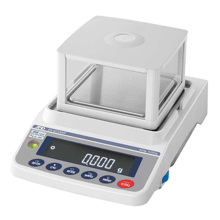A&D GX-203AWP (GX203AWP) washdown precision balance, GX-AWP series (GX-603AWP shown)