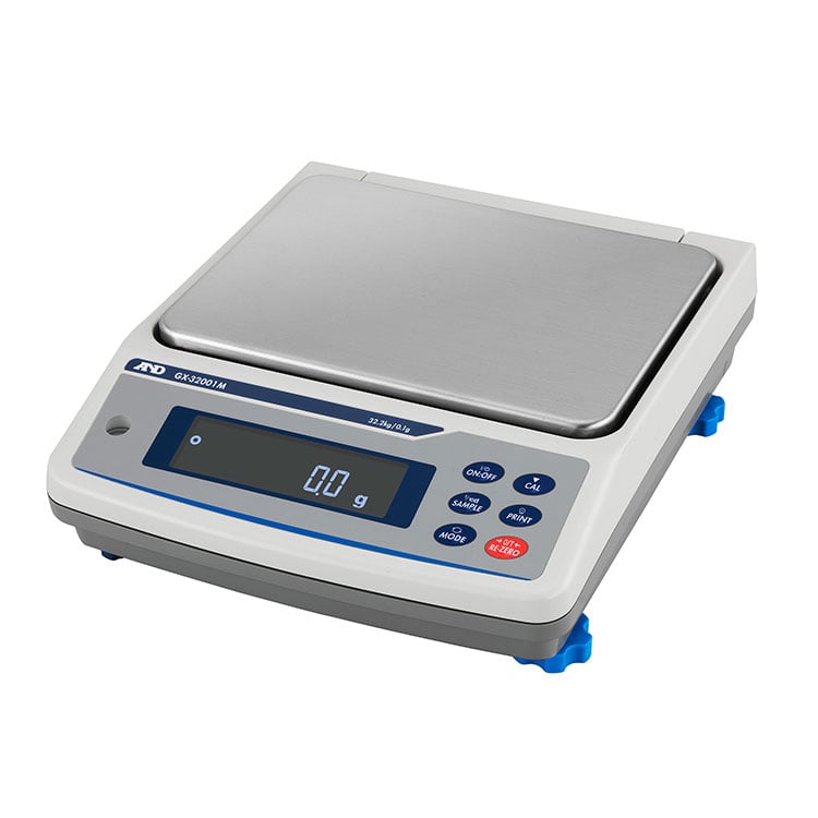 A&D GX-8202MD (GX8202MD) dual-range precision balance, GX-M series (GX-32001M shown)