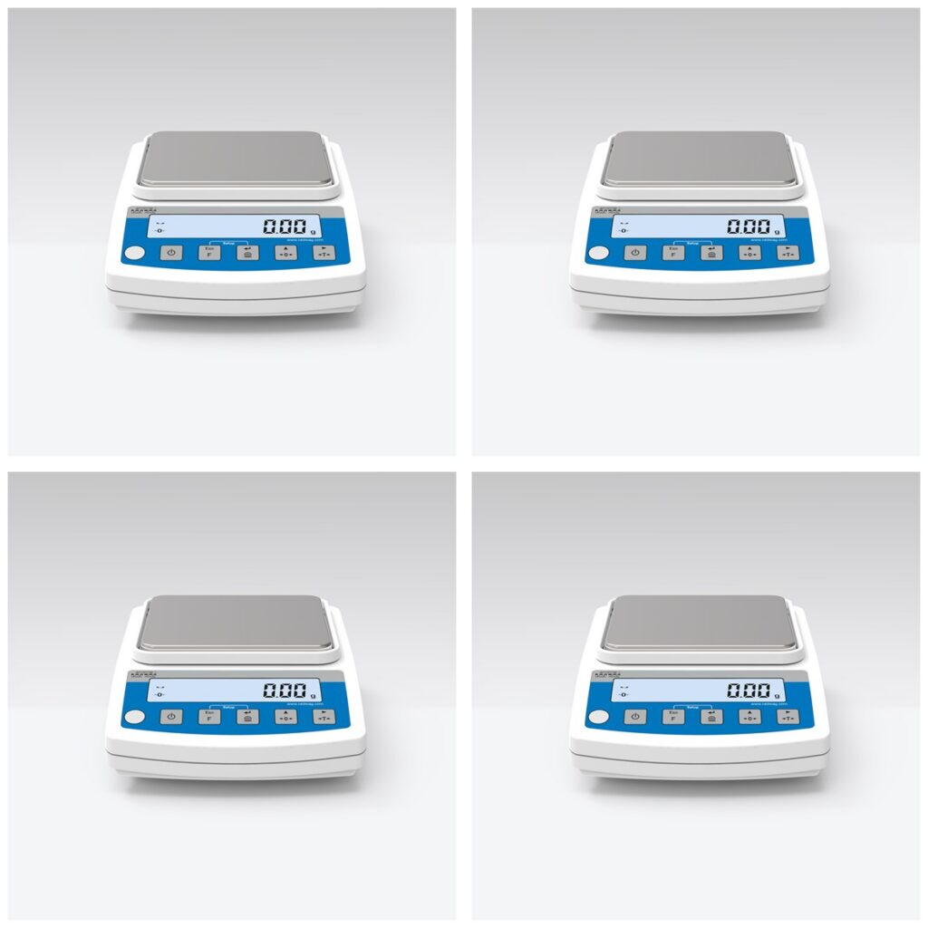 RADWAG WTC 2000 (WTC2000) Precision Scale 4-Pack, 2000 g x 0.01 g