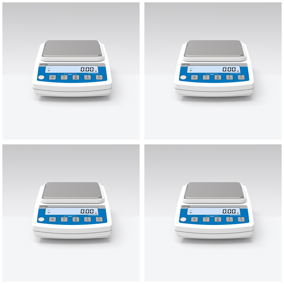 RADWAG WTC 2000 (WTC2000) Precision Scale 4-Pack, 2000 g x 0.01 g